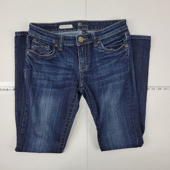 Kut From The Kloth jeans Ursula ankle skinny blue size 0 womens 3324‎ - Picture 1 of 11